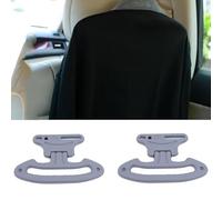 TWQBHSH Compatible con Smart fortwo forfour forjeremy forstars, Set de 2 Perchas para Ropa Antideslizantes Percha de Viaje para Coche para Abrigos,Grey