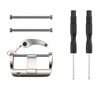 TWRQA Conector de hebilla de acero inoxidable de 22 26 mm para Garmin Fenix 6X Fenix 6 6S Fenix 5X 5 3 3HR reloj fácil ajuste rápido hebilla de tornillo, 22MMFenix 6 5 5Plus, Agate