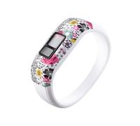 TWRQA Correa de reloj de silicona para Garmin Vivofit JR 2 / Vivofit 3 Niños Samrt Watch Soft Muñequera deportiva, Large, Ágata