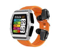 TWS 2-in-1 Smartwatch, Bluetooth Calls, Blood Oxygen Monitoring, Health, Multi-Sport Modes (Orange)