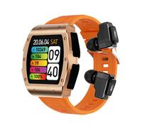 TWS 2-in-1 Smartwatch, Bluetooth Calls, Blood Oxygen Monitoring, Health, Multi-Sport Modes (Orange)
