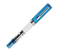 Twsbi ECO Pluma estilográfica transparente azul Bold (B)