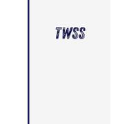 TWSS: 'That's What She Said' White and Blue Notebook, 120 Lined Pages, 6x9 (A5), Perfect Gift for The Office Fans