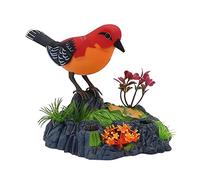 TWTCZOZ 1 Pieza de Juguete Electrónico de Plástico con Forma de Loro, Control por Voz, Que Habla, Se Mueve Y Juguete para Niños, Rojo