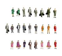 TWTCZOZ 25 Figuras a Escala HO 1:87, Tren, Parque, Calle, Pasajeros, Maquetas de, Suministros para Maquetas, Adornos, pararse