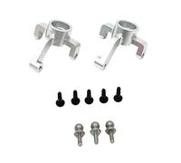 TWTCZOZ 2X 1/24 RC Manguetas de Dirección Delanteras Copas de Dirección Delanteras Mejora DIY Resistente para Vehículos Crawler Wltoys Camiones Coche, Argén