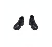 TWTCZOZ Botas para Muñeca OB11 Compatibilidad con Cuerpos Pequeños Mini Calzado Hecho en Plástico Facilidad para Poner y Quitar sin Daño Diseño Casual y , Negro , D117