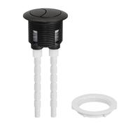 TWTCZOZ Botón de Depósito para Inodoro Botón de Doble Descarga para Empuje Redondo Ajustable Material Pp Instalación Simple Adecuado para, Negro