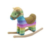 TWTCZOZ Caballito Balancín para Casa de Muñecas Y Accesorios, Arcoíris