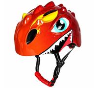 TWTCZOZ Casco con Diseño Dinosaurio Ajustable Casco con Luz Trasera Recargable Cómodo para Jóvenes Ciclistas