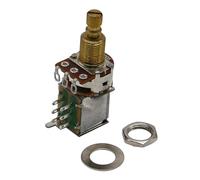 TWTCZOZ Componente Pulsador Potenciómetro B500K Guitarra Interruptor Botón Eje Moleteado Casquillo Rosca Terminales Soldar Metal Cobre Compacto Adecuado para Guitarristas Luthiers Estudio y Escenarios
