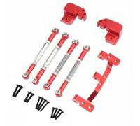 TWTCZOZ de Suspensión para Coche RC Kit de Amortiguación Conjunto de Bieletas Traseras Conversión a 4 Enlaces Estructura Metálica Sólida Adecuado para MN82, Red