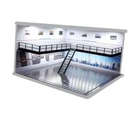 TWTCZOZ Entorno de Exhibición de Coches a Escala 1/64 con Iluminación para Vitrinas de Vehículos en Miniatura, Ciudad Elegante