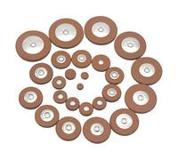 TWTCZOZ Juego de 25 Almohadillas para Saxofón Alto. Almohadillas de Varios Tamaños. Piezas de Instrumento. Reemplazo Directo Y Práctico, MarrÓn