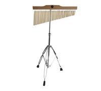 TWTCZOZ Juego de 36 Campanillas de Barra con Soporte Resistente para de Melodías, Oro Blanco