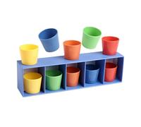 TWTCZOZ Juego de Combinación de Colores con Vasos Coloridos: Desafío para Grupos Familiares Y Niños Pequeños. Educación Infantil.