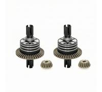 TWTCZOZ Juego Engranaje Diferencial Coche RC Aleación 39T Pieza Repuesto Precisión Transmisión Tornillería Montaje Manual Compatible XV02 TT02 MB01 BT01 XM01, Negro
