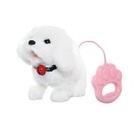 TWTCZOZ Juguete Electrónico Interactivo para Pasear Perros. Bonito Juguete Eléctrico, Blanco