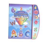 TWTCZOZ Libro de Actividades Parlantes para Aprender Inglés. Libro Interactivo de Audio para El Aprendizaje Temprano, PP para Niños. Ideal para El H, Rosa