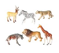 TWTCZOZ Miniatura Animales Figuras Modelos Realistas de Plástico No Tóxico para Niños Adecuado para Cuentos Maquetas Escolares Decoración Creativa, DT African Animals A