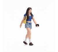TWTCZOZ Miniatura Figura Escala 1/64 en Resina con Postura Caminando y Detallado Apta para Maquetas Urbanas Decoración de Dioramas Escenas de Arte en Miniatura Presentaciones Culturales.