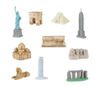 TWTCZOZ Modelos Arquitectónicos Emblemáticos, Simulación de Estructuras Emblemáticas, Mini Kits de Construcción para Escritorio, 10 Piezas