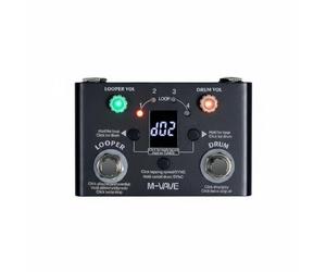 TWTCZOZ Pedal de Bucle Musical Efectos Guitarra Batería con Sincronía de Tempo 40 BPM Pantalla Importación WAV USB C Soporta Power Bank Apto para Práctica Conciertos Composición Directo, Black