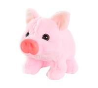 TWTCZOZ Peluche de Cerdito Electrónico, Juguete de Cerdito Que Camina, Simulación Educativa, Suave, para Educación Temprana, Mascota Interactiva de Cerdito Pa, Rosa