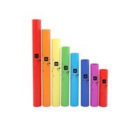 TWTCZOZ Percusión Tubular Kit Musical Tubos Diatónicos Afinados Ocho Tonos por Colores para Canciones Sencillas y de Música, Modelo Sin Cuerda, Diseño Estándar