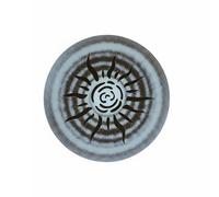 TWTCZOZ Tambor de Sonido Terapéutico de Mano Instrumento Musical Relajante de Efecto Lluvia con Madera y, Tambor De Agua De Arroyo Ucraniano Con Patrón De Sol - 30cm