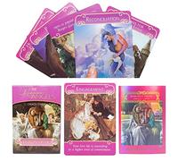 TWWDE AUG Baraja de cartas de Oracle, Tarot de ángeles románticos, baraja de 44 tarot de oráculo, cartas de oráculo de amor, cartas de tarot con libro de guía, baraja de cartas de oráculo, juego de
