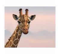 TWYYDP Puzzle 1000 Piezas para Adultos,Puzzle de Madera,Cabeza de Jirafa,Liberar El Estrés y Resolver Problemas