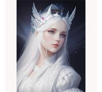 TWYYDP Puzzles 1000 Piezas Adultos,Reina Blanca,Puzzle de Madera,Decor de Paredes para Sala de Estar y Dormitorio