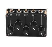 TX400 Sound Line Mixer de 4 canales Mini estereo Portable Pasivo Consejo Pasivo Consola de tablero de sonido compacto para bares Restaurantes Partes Metal 176G