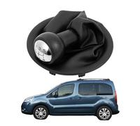 TXBZQKJ Pomo Palanca Cambios Funda Palanca De Cambios para Citroen Berlingo Multispace 2008-2018, 5 velocidades mático Negro Funda Saco Cuero Kit