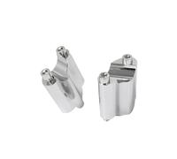 TXDBD Elevadores De Manillar para Harley XL1200X 48 2010-2022. Kit Extensión Y Acondicionador Bloque Abrazadera Elevación Espaciador Elevador Manillar(Plata)