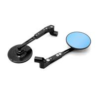 TXDBD Espejo Retrovisor Lateral para Motocicleta para Suzuki SV650, con Reflector Izquierdo Y Derecho, Espejo De Marcha Atrás Y Amplio Campo De Visión. Plegable Espejo Punto