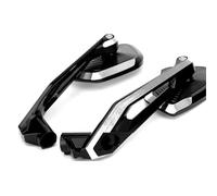 TXDBD Espejo Retrovisor para Motocicleta para F650GS, G650GS, F800R, F750GS, G310R, G310GS, S1000XR, S1000R, Reflector Izquierdo Y Derecho. Plegable Espejo Punto(Negro 2)