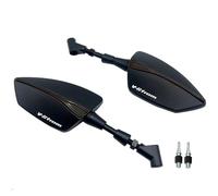TXDBD Espejos Retrovisores Laterales para Motocicleta para Suzuki DL650 V-Strom, DL1000, DL 650/XT, DL1000/XT V-Strom, Espejo Retrovisor Giratorio Plegable Espejo Punto(Negro 1)