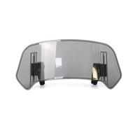 TXDBD Extensión De Parabrisas para Motocicleta para Kawasaki para Ninja 400 para Z900 para Z1000 ER6F, Protector De Pantalla Frontal Deflector Alerón para Moto(Fumar,Tipo 1)