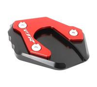 TXDBD Extensión De Pata De Cabra Lateral CNC para Motocicleta para Yamaha FJR1300 (2001-2019) con Almohadilla Antideslizante Placa De Soporte(Rojo)