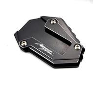 TXDBD Extensión De Pata De Cabra para Motocicleta para Africa Twin 1100 CRF1100L (2020-2025) con Base Antideslizante Placa De Soporte(Negro)