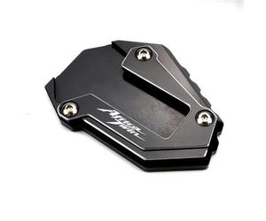 TXDBD Extensión De Pata De Cabra para Motocicleta para Africa Twin 1100 CRF1100L (2020-2025) con Base Antideslizante Placa De Soporte(Negro)