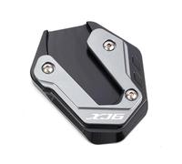 TXDBD Extensor De Pata De Cabra para Motocicleta para Yamaha FZ6, FZ6R, FZ6-S2 para Fazer XJ6 XJ6F XJ6N Lateral Antideslizante para Pata De Cabra Placa De Soporte(Titanio 2)