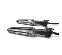 TXDBD Indicadores de Giro Intermitentes De Motocicleta con Indicador De Flujo De Agua Y Flecha para Y&amaha MT09 Tracer YZF R15/R1/R6 XSR 700/900 XJ6(Claro)