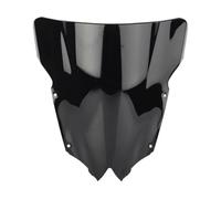 TXDBD Parabrisas Doble Burbuja para Motocicleta, Deflectores Protectores para Yamaha YZF R6 600 2008-2016, Carenado Deflector Alerón para Moto(Negro)