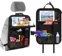 Txeouse Organizador Asiento Coche Niños, Organizador para Coche con Comedor Poseedor Bandeja, Multi-Bolsillo de Protector Asiento Coche Respaldo, para Facilitar El Almacenamiento iPad Tablet