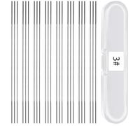 TXErfolg 24 PCS Hojas de Sierra de Marquetería, 130mm Hojas de Sierra de Corte Fino Estándar con caja de plástico, Nr.3 hojas de sie rra de desplazamiento para Aserrar Madera, Plástico, Espuma