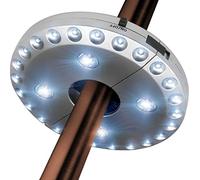 Txian 28 luces LED inalámbricas para paraguas, 3 niveles, atenuación, luz LED, poste para paraguas, patio, tiendas de campaña, iluminación de luz blanca pura, lámpara colgante de camping