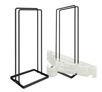 TXINBT Organizador de Perchas, apilador de Perchas para Armario, lavandería, Puede acomodar 110 Perchas de Alambre, Almacenamiento de Perchas Que se Adapta a Perchas